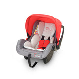 Baby Carry Cot 2-in-1 Car Seat & Rocker with Fabric Seat – Red