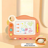 Magnetic Space Drawing Board for Kids – Reusable Doodle Board with Stamps