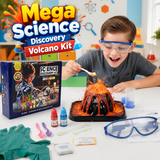 Mega Science Discovery Kit (27 Pcs) – Volcano STEM Learning Set for Kids