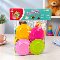 Kids tea party play set - kids playing with tea set