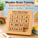 Wooden Sliding Number Puzzle for Kids – Classic 15 Puzzle Brain Game