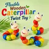 Flexible Wooden Caterpillar Twist Toy for Kids