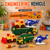 3-in-1 Engineering Vehicle Take-Apart Playset with Tools