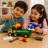 3-in-1 Engineering Vehicle Take-Apart Playset with Tools