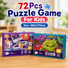 72 Pcs Educational Jigsaw Puzzle for Kids – Space & Dinosaur