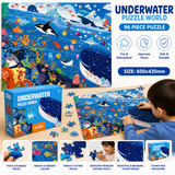 96 Pcs Animal Puzzle Set for Kids – Random Design