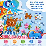59 Pcs Submarine Adventure Floor Puzzle for Kids