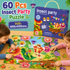 60 Pcs Insect Party Floor Puzzle for Kids