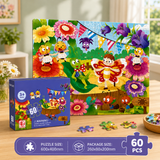 60 Pcs Insect Party Floor Puzzle for Kids