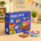 60 Pcs Insect Party Floor Puzzle for Kids