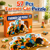 57 Pcs Farmer Tractor Floor Puzzle for Kids