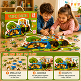 58 Pcs Construction Vehicle Floor Puzzle for Kids