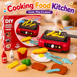 DIY Pretend Play Cooking Kitchen Toy Set for Kids – Lights & Sounds