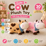 Soft Cow Plush Toy for Kids – 25cm Cute Stuffed Animal