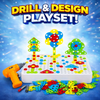 144-Pc Creative Drilling Toy Set with Screwdriver Tool for Kids