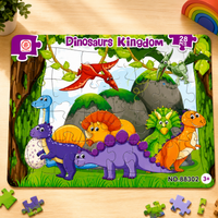 Wooden jigsaw puzzle animal world theme