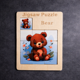 Wooden Jigsaw Puzzle Board for Kids – Random Design
