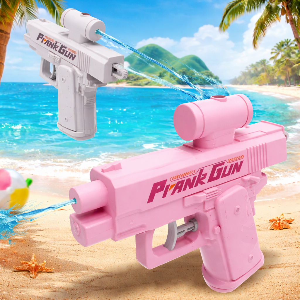 Prank two-way water gun toy design