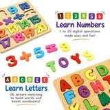 Early Learning Wooden Stencil Boards for Kids – Set of 3 (Alphabet, Numbers & Shapes)