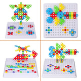 144-Pc Creative Drilling Toy Set with Screwdriver Tool for Kids