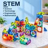 Castle Lighting Magnetic Building Blocks for Kids – 76 Pcs