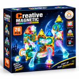 Castle Lighting Magnetic Building Blocks for Kids – 76 Pcs