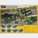 10-in-1 Racing Car Building Block Set for Kids – 195+ Pcs