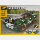 10-in-1 Racing Car Building Block Set for Kids – 195+ Pcs