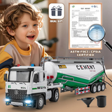 Diecast Large Cement Semi-Trailer Truck – 17.5-Inch Model
