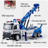 Diecast Police Rescue Tow Truck – 12-Inch Model