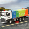 Diecast City Wash Sweeper Truck – 11-Inch Pull-Back with Lights & Sound