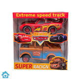 Lightning McQueen & Mater Friction Toy Car Set – Push & Go Racing Duo