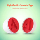 26 Pcs Alphabet Matching Eggs – Shape & Color Sorting Toy for Kids