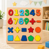 Wooden 3D Shapes Puzzle Board for Kids