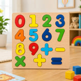 Wooden 3D Shapes Puzzle Board for Kids