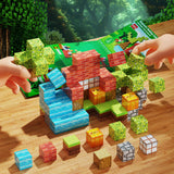 Magnetic Building Block Cubes – Pixel World Style, 100 Pieces