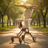 Foldable Baby Stroller Tricycle – Black