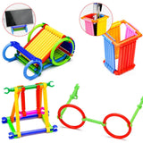 Sticks Block Set for Kids – 246 Pcs Flexible Building Toy