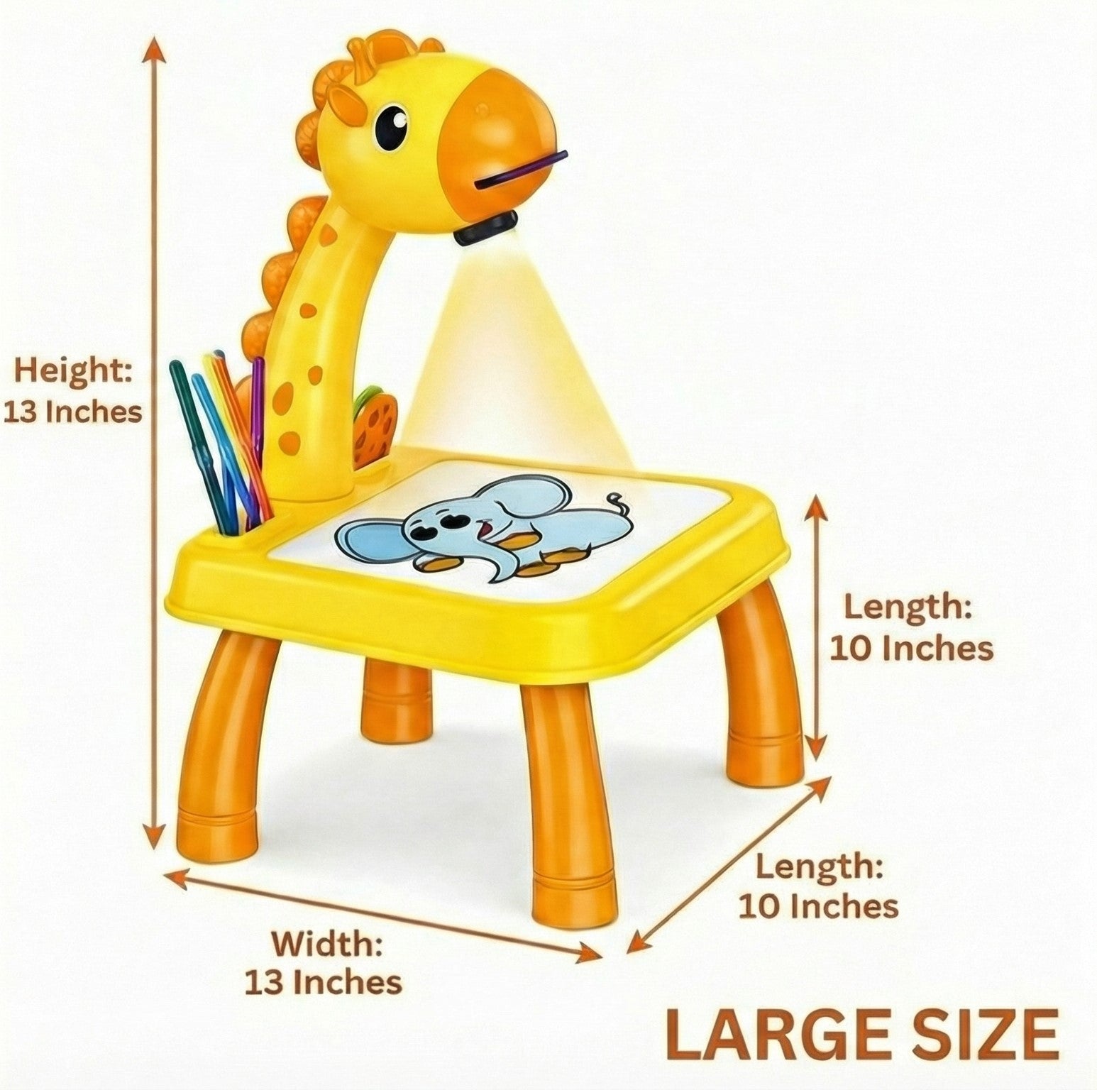 Kids Drawing Projector Table Large Size - 13 inches height