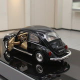 Volkswagen Beetle Diecast Car – Black with Light &amp; Sound
