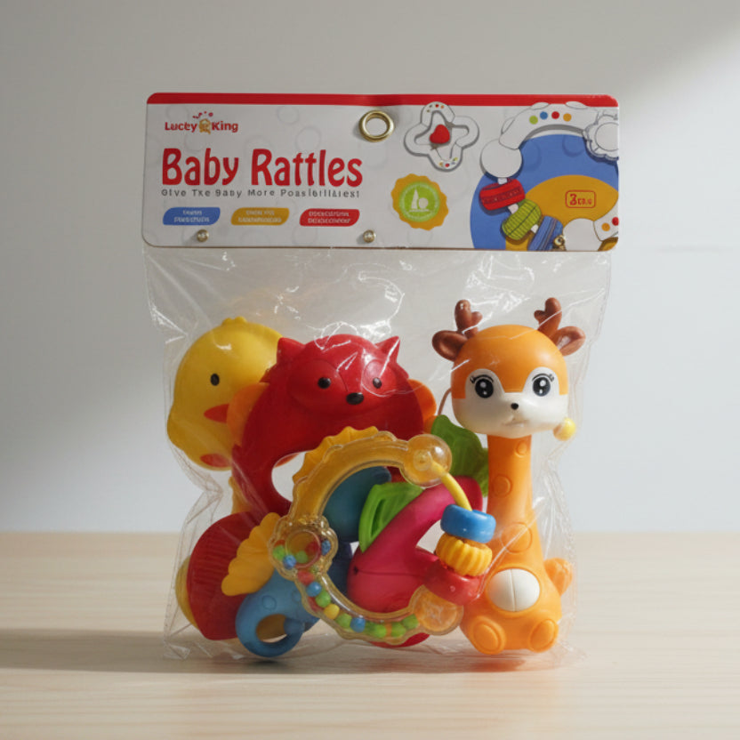 Baby Rattles Set of 6 for Infants