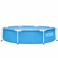 INTEX 8ft Metal Frame Pool for Kids | Durable Above Ground Pool
