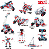 Junior Building Blocks Set with Simulation Drill – 286 Pcs