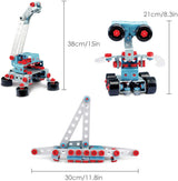 Junior Building Blocks Set with Simulation Drill – 286 Pcs