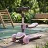 Kids Cloud Design Seat Scooter with LED Lights & Music – Pink