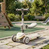 Kids Cloud Design Seat Scooter with LED Lights & Music – White