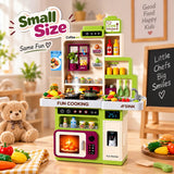 Kids Mini Kitchen Cooking Set – Pretend Play Kitchen Playset