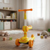 Kids Modern Seat Scooter with LED Lights & Music – Yellow