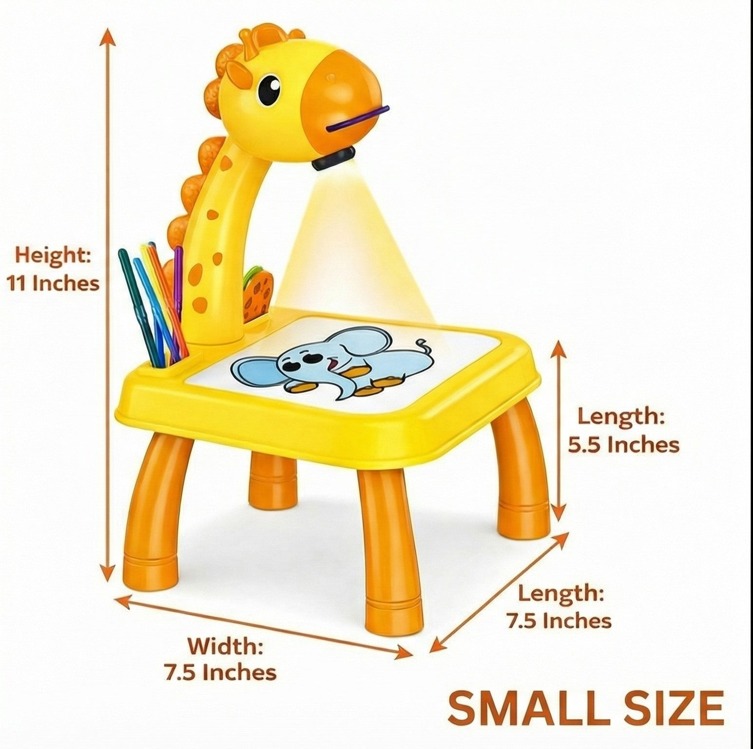 Kids Drawing Projector Table Small Size - 11 inches height