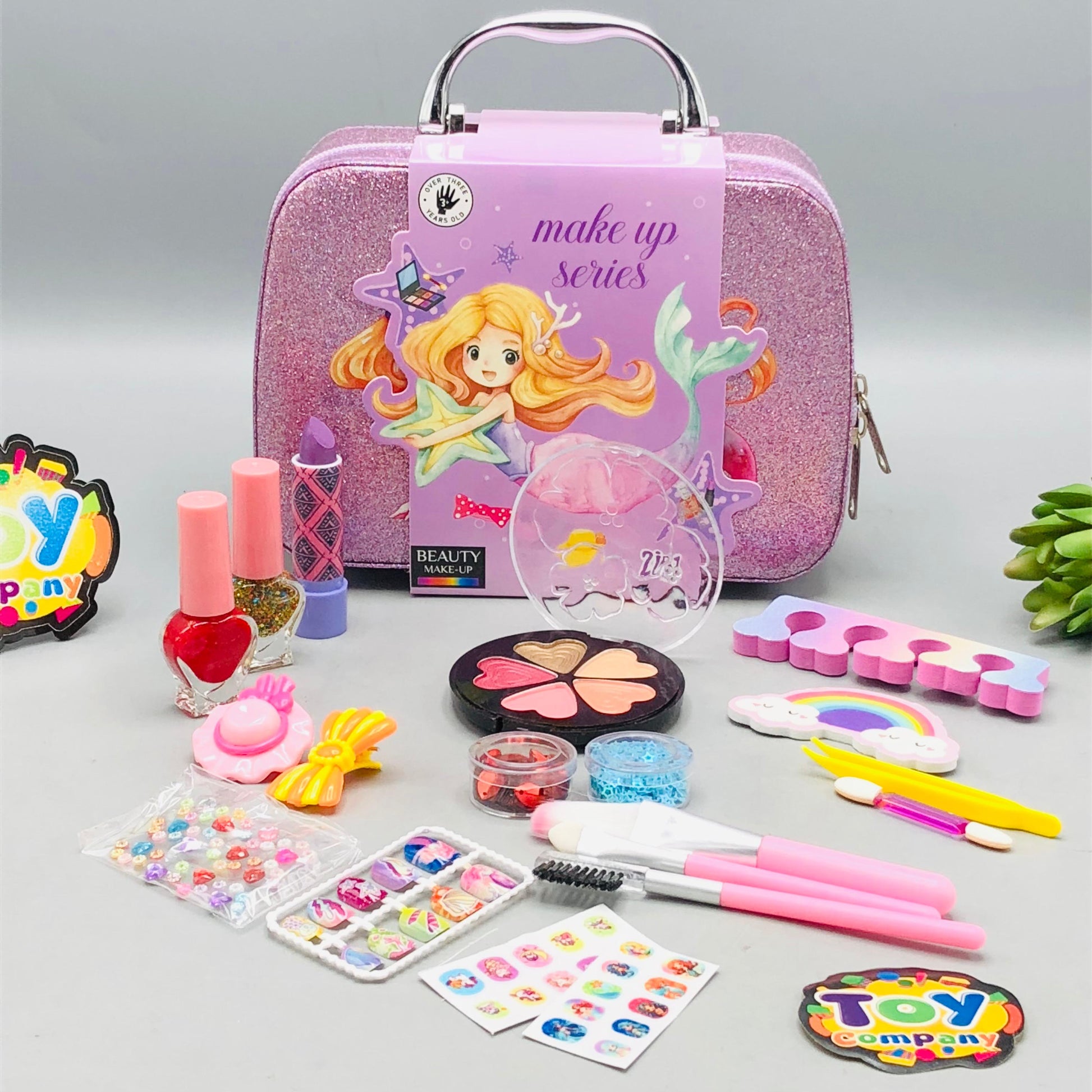 Mermaid 2-in-1 Beauty Makeup Bag for Girls